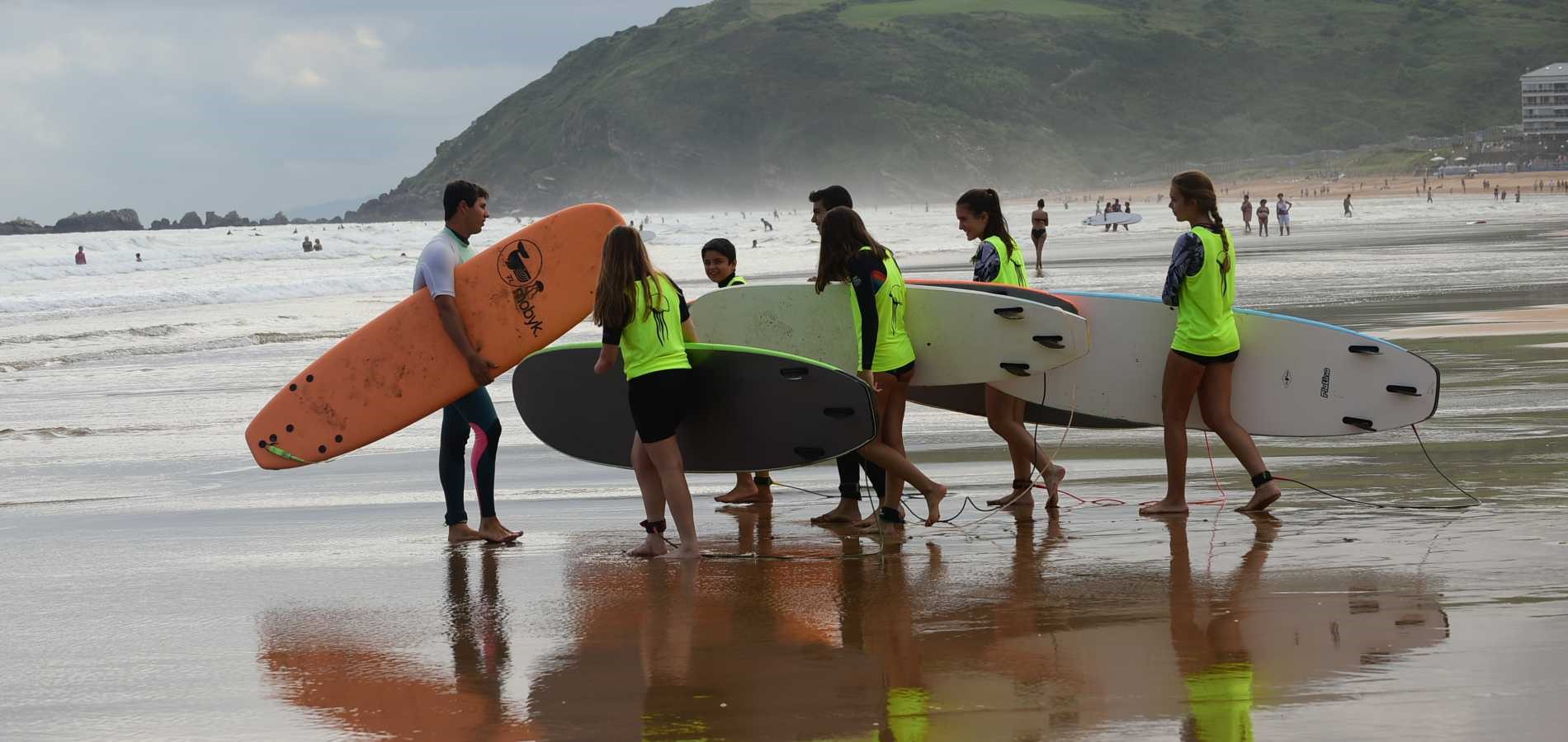 clases de surf pais vasco