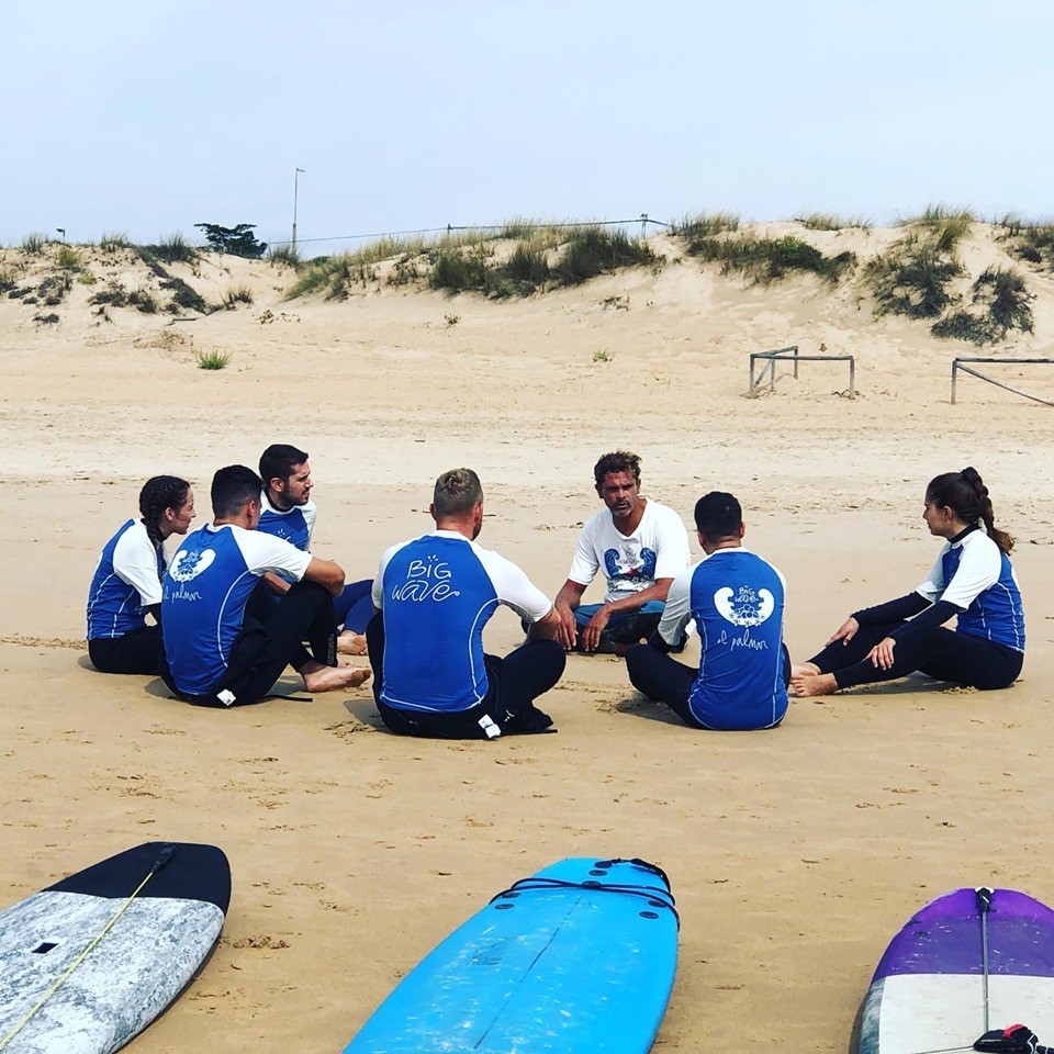 clases de surf el palmar