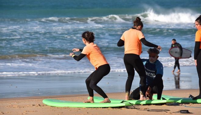 clases de surf el palmar